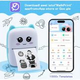 MiraLive Taşınabilir Yazıcı, Mini Cep Kablosuz Termal Yazıcı Android Ios Akıllı Telefonlar Için Uygun, Bt Mürekkepsiz Baskı, Etiketler, Fişler, Fotoğraflar, Notlar, Öğrenme (4887) - Renkli