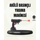 MiraLive Tek Bataryalı 48V Şarjlı Basınçlı Yıkama Makinesi - Renkli - standart