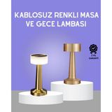 MiraLive Touch Gece Lambası – Dokunmatik Kontrol, Kablosuz Kullanım, Metal Gövde - Renkli - standart