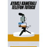 MiraLive Tripod Telefon Tutucu Kumandalı Mikrofon LED Işık Vlog Video Kayıt