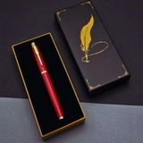 MiraLive Tüylü Kalem Motif Kutulu Kırmızı Roller Kalem - Renkli