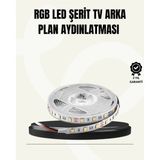 MiraLive Tv Arkası LED Şerit Işık Otomatik Açma Kapama Özellikli 2mt - Renkli - standart