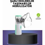 MiraLive Ultrasonik Frekanslı Şarj Edilebilir Nebülizatör