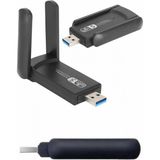 MiraLive Wifi Alıcı Dual Band USB 3.0 Adaptör Kablosuz Windows 7/8/10/11 - Renkli - standart