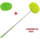 MiraLive Yedek Bezli Mikrofiber Araba Yıkama Fırçası - Renkli