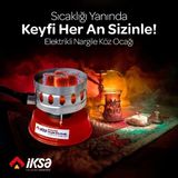 MiraLive Yuvarlak Galvaniz Elektrikli Nargile Köz Ocağı - 1