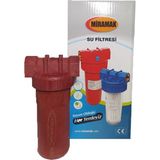 Miramak 7inç Power Su Sayaç Filtresi 3/4''inç Yıkanabilir Kırılmaz Filtre 25 Bar Basınca Dayanıklı