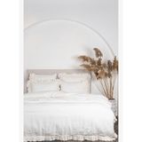 Miranda Battal Boy Nevresim Takımı %100 Keten Parça Boya Krem 240x220 Cm