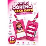 miranino Askı ipli Kız Öğrenci Yaka Kartı 10 Adet