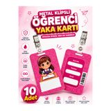 miranino Kız Öğrenci Yaka Kartı 10 Adet