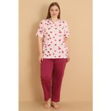 Mirano 4505 Kısa Kollu Penye Büyük Beden Kadın Pijama Takımı