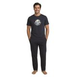Mirano 8106 Penye Erkek Yazlık Kısa Kollu Cepli Pijama Takımı, Lacivert, M