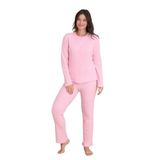 Mirano 8451 Boydan Düğmeli Yumuşacık Kumaşlı Kışlık Kadın Pijama Takımı