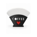 Mira's Coffee 100 Adet No 4 Kahve Filtre Kağıdı ve Kağıt Filtre Tutucu (Kalp Detaylı Kutu Tipi)