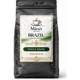 Mira's Coffee| Brezilya Kahve %100 Arabica – Fındık Karamel Çikolata Notaları Taze Kavrulmuş Kahve - Kavrulmuş Çekirdek - 250, gr