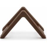 Mira's Coffee Minimalist Kağıt Kahve Filtresi Tutucu 14 x 10 cm – Ahşap Pla, Elde Boyanmış Filtre Standı - Ahşap - Çikolata