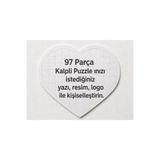 miras home Kişiye Özel Baskılı 97 Parça Hediyelik Kalp Puzzle Yapboz (Fotoğraf, Yazı Seçenekleriyle Kendin Tasarla)