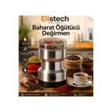 Miravm Elektrikli Kahve Ve Baharat Öğütücü Çelik Öğütücü Değirmen Ev Tipi