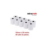 MİRAY 56mmx30metre Termal Pos Rulosu 60 Adet
