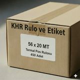 Miray 56X20 MT Termal Pos Rulosu (450 Adet) - (1 Koli)Yüksek Kaliteli Yazarkasa Rulosu