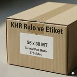 Miray 56X30 MT Termal Pos Rulosu (370 Adet) - (1 Koli)Yüksek Kaliteli Yazarkasa Rulosu