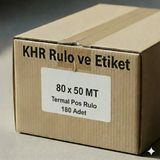 Miray 80x50 MT Termal Pos Rulosu 180 Adet (1 Koli) Yüksek Kaliteli Adisyon Fişi