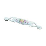 Miray 96 mm Metal Krem Kasa Beyaz Sarı Gül Desenli / 5 Adet