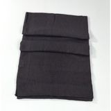 Miray Büyük Boy Pano Pamuk Eşarp - 120 x 120 - 0616-09 - Bordo - Siyah - Renk