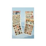 Miray Design 17'li Vintage Temalı 12*17 cm Sticker Seti/bullet Journal, Scrapbook, Ajanda, Defter Için