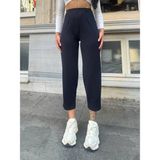 Miray Life Kadın Krep Kumaş Balon Pantolon - Lacivert - 4XL - --