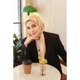 MİRAY Miray Düz Renk Eşarp - Kristal-gold-3