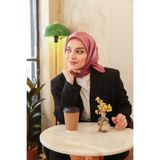 MİRAY Miray Düz Renk Eşarp - Kristal-gül Kurusu-1