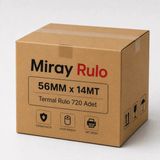 Miray Rulo 56MMx14MT - 1 Koli 720 Adet (72 Paket)- Yazarkasa Termal POS Rulosu - Yerli Üretim - Tam Metraj Garantili