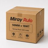 Miray Rulo 56MMx16MT - 1 Koli 640 Adet (64 Paket)- Yazarkasa Termal POS Rulosu - Yerli Üretim - Tam Metraj Garantili