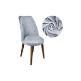 Miray Tekstil Yıkanabilir, Likralı , Kadife Oval Sandalye Kılıfı