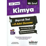 Miray Yayınları 10. Sınıf Kimya 8 Adet Deneme Yaprak Test