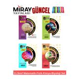Miray Yayınları 11.Sınıf Matematik-Fizik-Kimya-Biyoloji Soru Bankası Soru Bankası+Kalemlik
