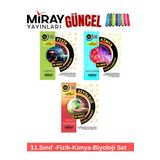 Miray Yayınları Güncel 11.Sınıf Fizik-Kimya-Biyoloji Soru Bankası Soru Bankası+Kalemlik
