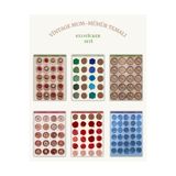 MirayDesign 6’lı Vintage Mum Mühür Temalı Sticker Seti–12x17 cm|Bullet Journal,Scrapbook,Ajanda,Planlayıcı İçin