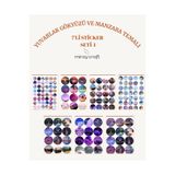 MirayDesign 7 Sayfa Yuvarlak Gökyüzü ve Manzara Temalı Sticker Seti (12*17 cm)