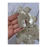 miraylahobi Simli Kare Pul Çanta, Supla Pulu 25 gr 30X30 mm (3X3 cm)