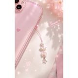 MİRAZ TASARIM Telefon Charmı Pembe Fiyonk Melek Kanadı Telefon Askısı Kamera Charmı Kawaii Kore Tarzı Telefon Aksesuarı