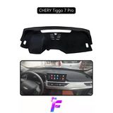 Mircem Chery Tiggo 7 Pro Araca Özel Torpido Örtüsü | Ön Göğüs Kılıfı | Tam Koruma | Oto Aksesuar | D42 Siyah