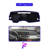 Mircem Chery Tiggo 8 Pro Torpido Örtüsü | Güneşten, Isıdan, Çatlamadan Korur | Tam Uyum | D47 Mavi