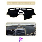 Mircem Fıat Doblo D3 (2013-2015) Kapaklı Uyumlu Torpido Örtüsü | Araca Özel Üretim | Kolay Montaj |Tb7 Bej