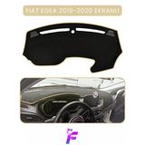 Mircem Fıat Egea (2019-2020) Ekranlı Uyumlu Torpido Örtüsü | Çatlama Ve Isıya Karşı Tam Koruma | Tb19 Bej