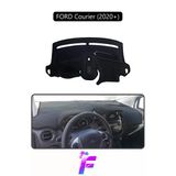 Mircem Ford Courier (2020+) Ekranlı Torpido Örtüsü | Güneşten Korur | Kolay Montaj | Tam Uyum | E96 Siyah