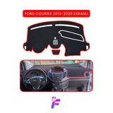 Mircem Ford Courier Ekranlı (2013-2020) Torpido Örtüsü | Güneşten Korur | Kolay Montaj | Tam Uyum | Tb69 Kırmızı