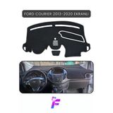 Mircem Ford Courier Ekranlı (2013-2020) Torpido Örtüsü | Güneşten Korur | Kolay Montaj | Tam Uyum | Tb72 Siyah