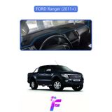 Mircem Ford Ranger (2011-2019) Uyumlu Torpido Örtüsü | Yansıma Önleyici | Kolay Montaj | Tam Koruma | F35 Mavi
